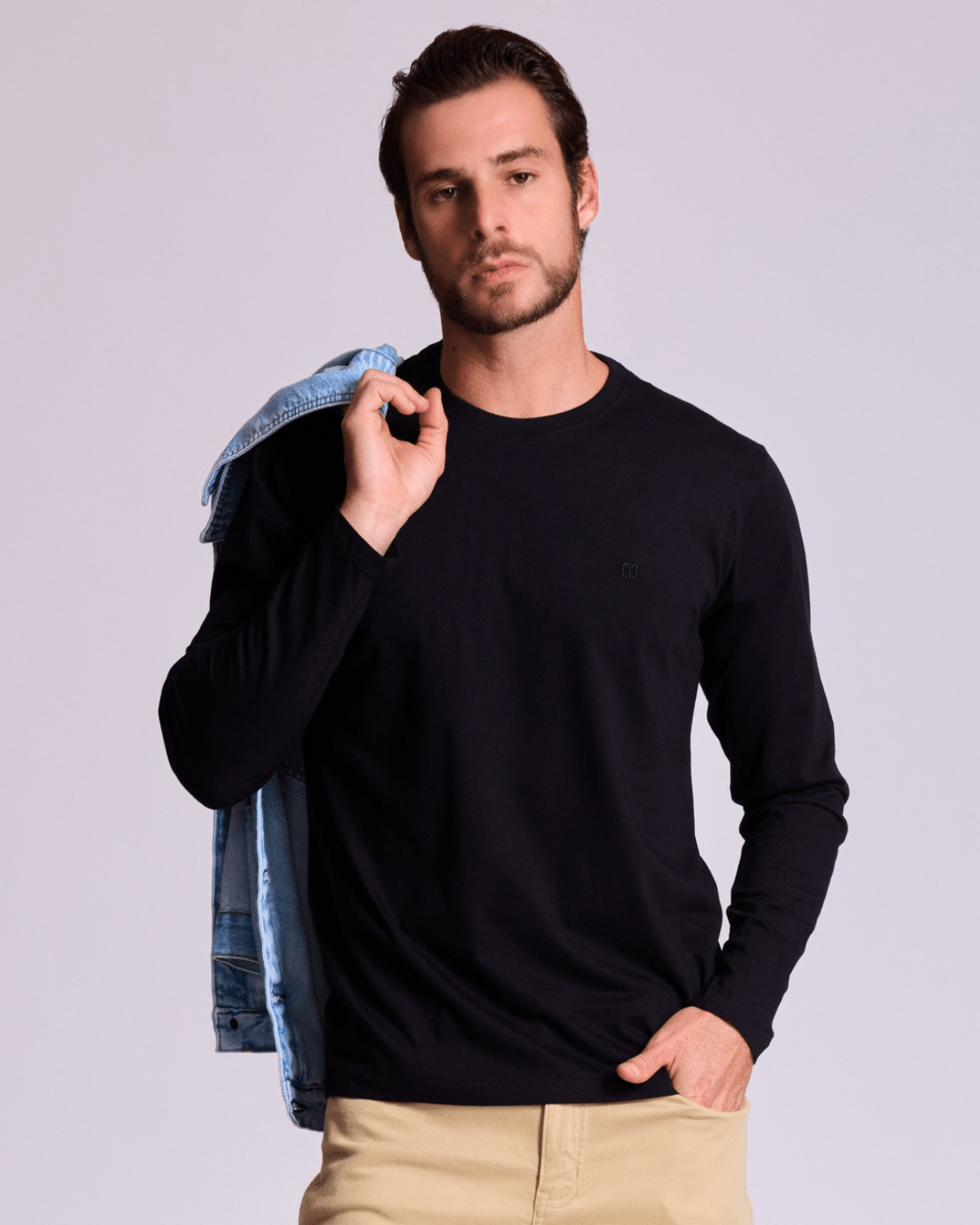 BLUSA MANGA LONGA BASIC MASCULINA